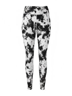 Evolution and Creation Black & White Tie Dye Leggings Size Medium Athletic Pants
